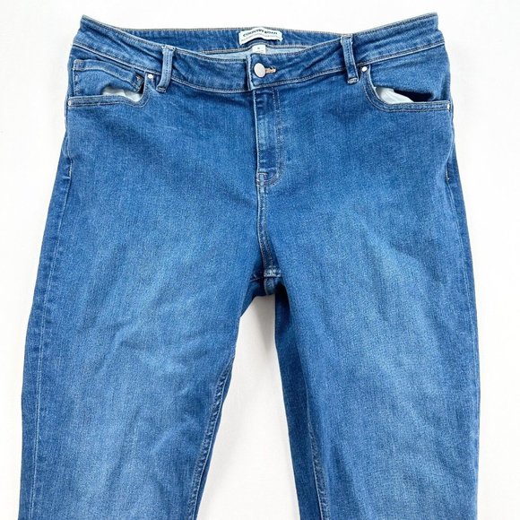 Country Road Jeans Womens 16 Blue Denim Stretch Lightweight Outdoors Adult Basic - Picture 2 of 10